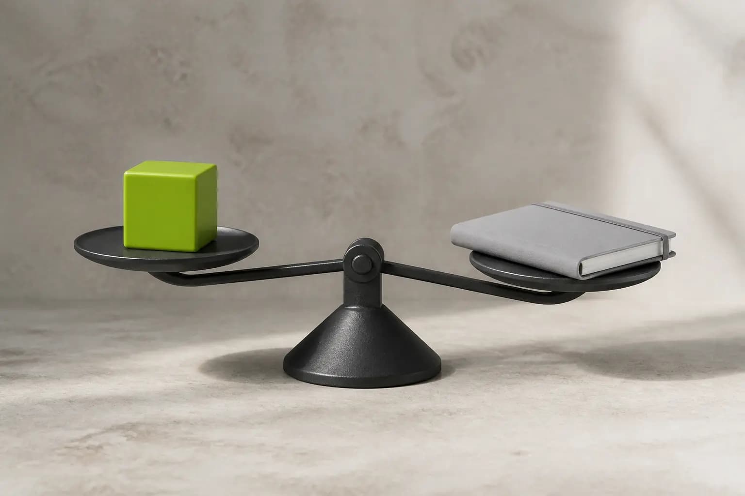 Balance scale metaphor for AI interview ethics